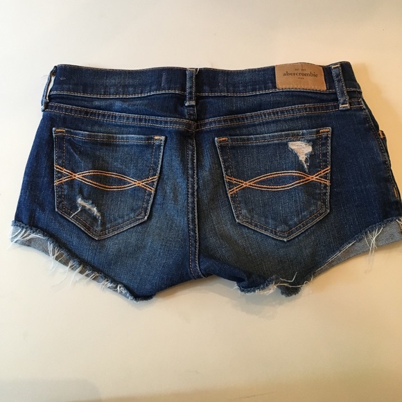 Abercrombie Kids Ripped Jean Shorts - Picture 2 of 2